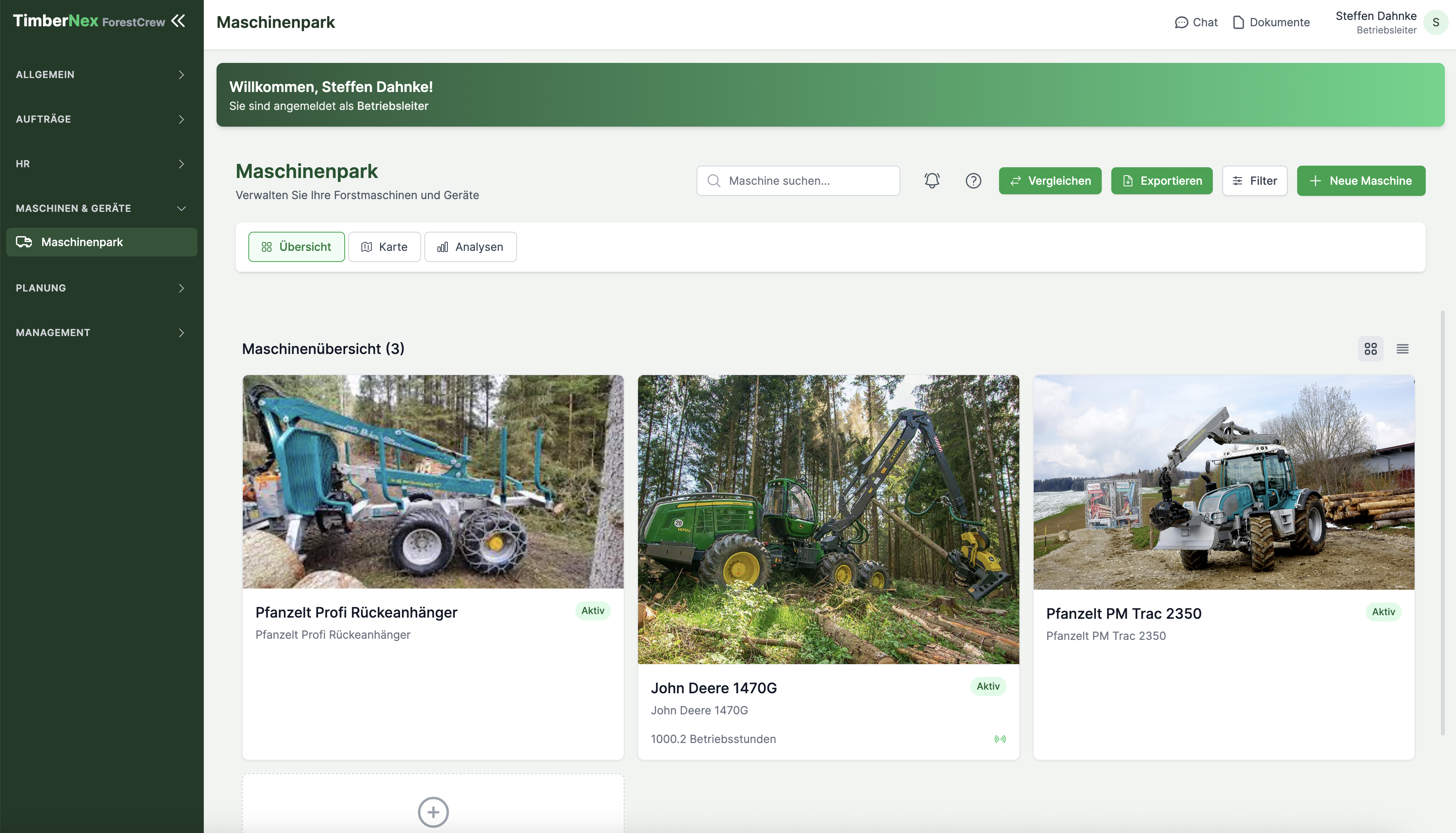 ForestCrew Maschinenmanagement