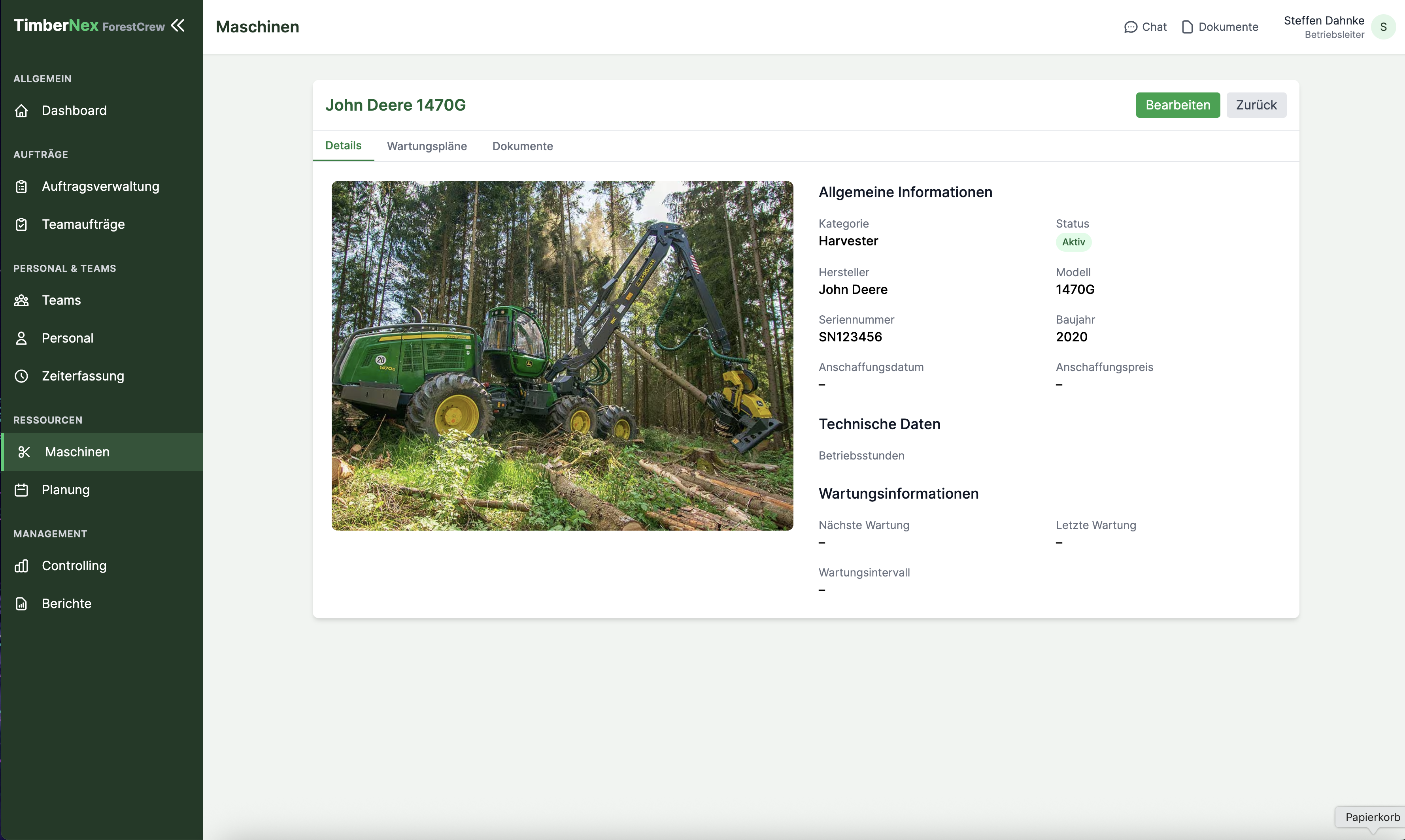ForestCrew Maschinenmanagement